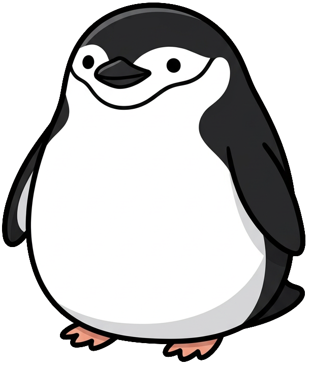 Chubby Chinstrap Studios penguin logo